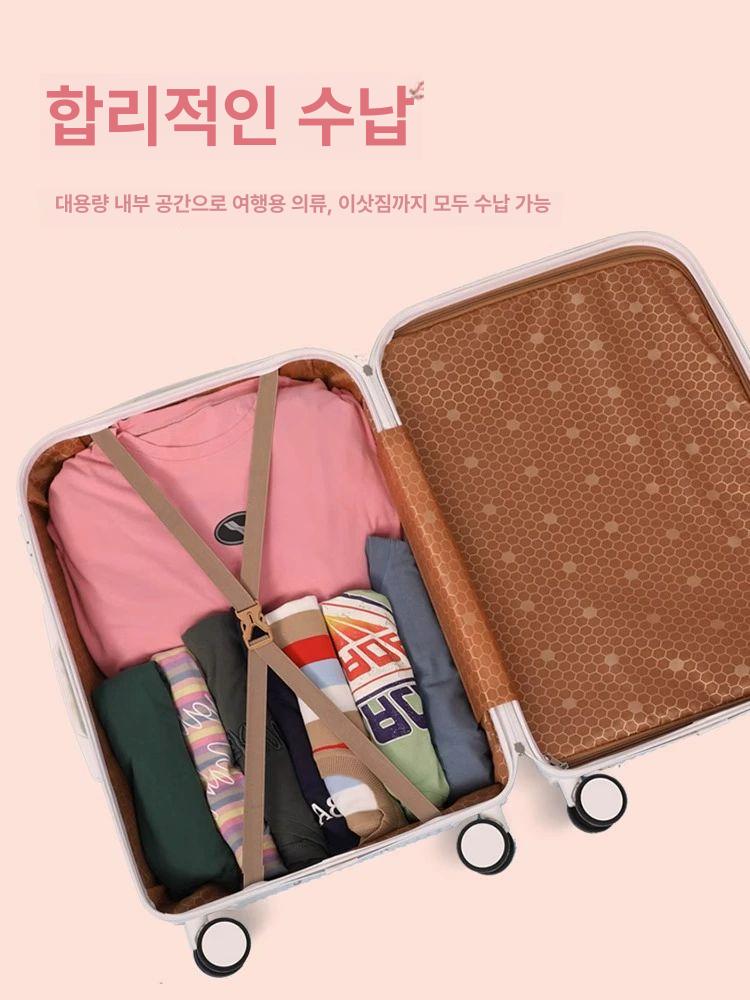 도라에몽 캐리어 기내용 여행 가방 트롤리 케이스 비행기 공항 패션 해외 체크인 하드 수하물 스카이블루 A 18인치 - 상세 이미지 5