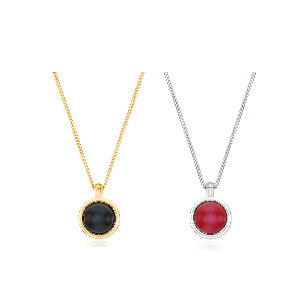 [빈티지헐리우드]Dusky Orb Necklace_VH2579NE004M - 상세 이미지 2
