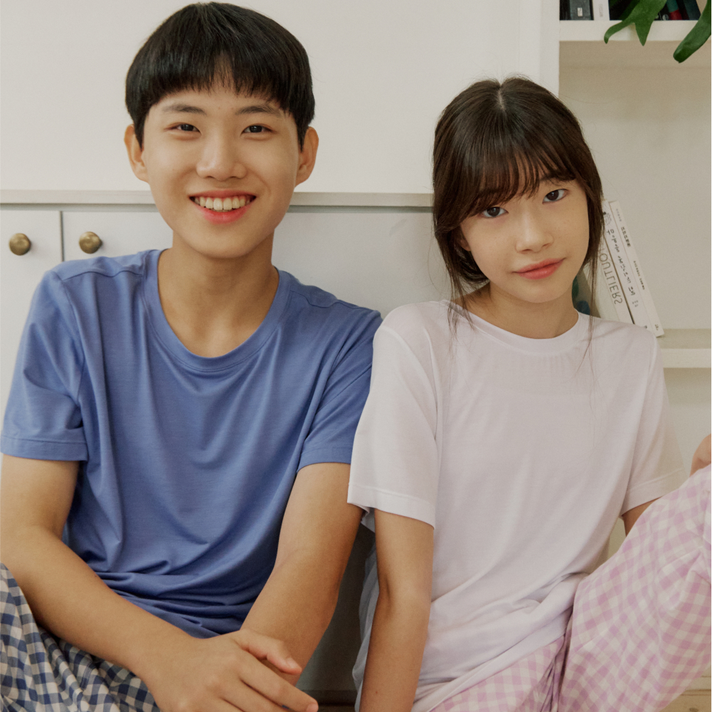 첨이 홈웨어 티셔츠 파자마바지 아동 주니어 패밀리 모음 - 상세 이미지 3