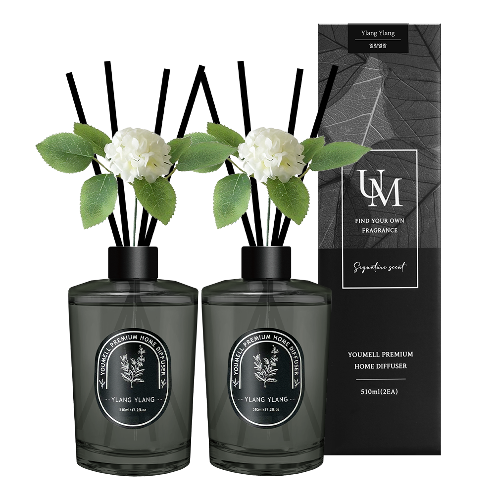 유멜 프리미엄 대용량 디퓨저 일랑일랑, 510ml, 2개 - 상품 이미지