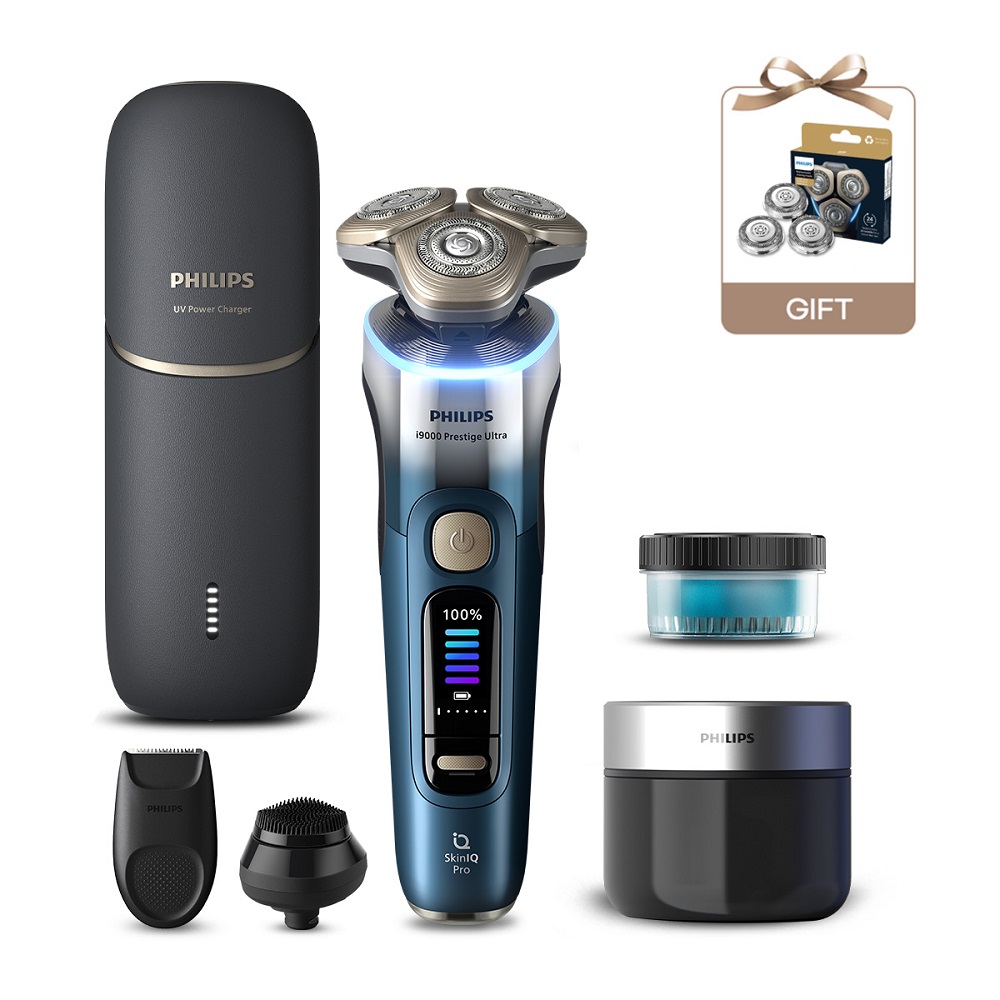 필립스 전기 면도기 i9000 프레스티지 울트라 한정판 UV케이스  XP9406/65+SH91/51