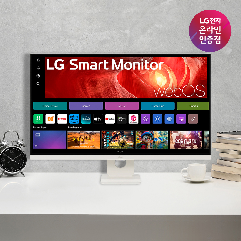LG 32U721SAW 스마트모니터 4K 80cm(32인치) USB 단자 내장스피커 VA - 상품 이미지