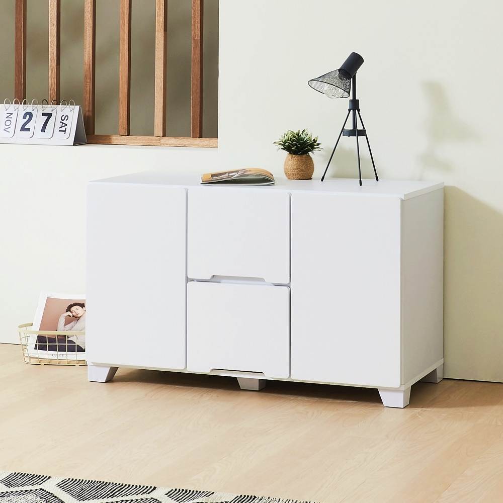 라딘 안방 높은 거실장 tv다이서랍장 거실 티비장 900x420x550mm, 멀바우 - 상세 이미지 2