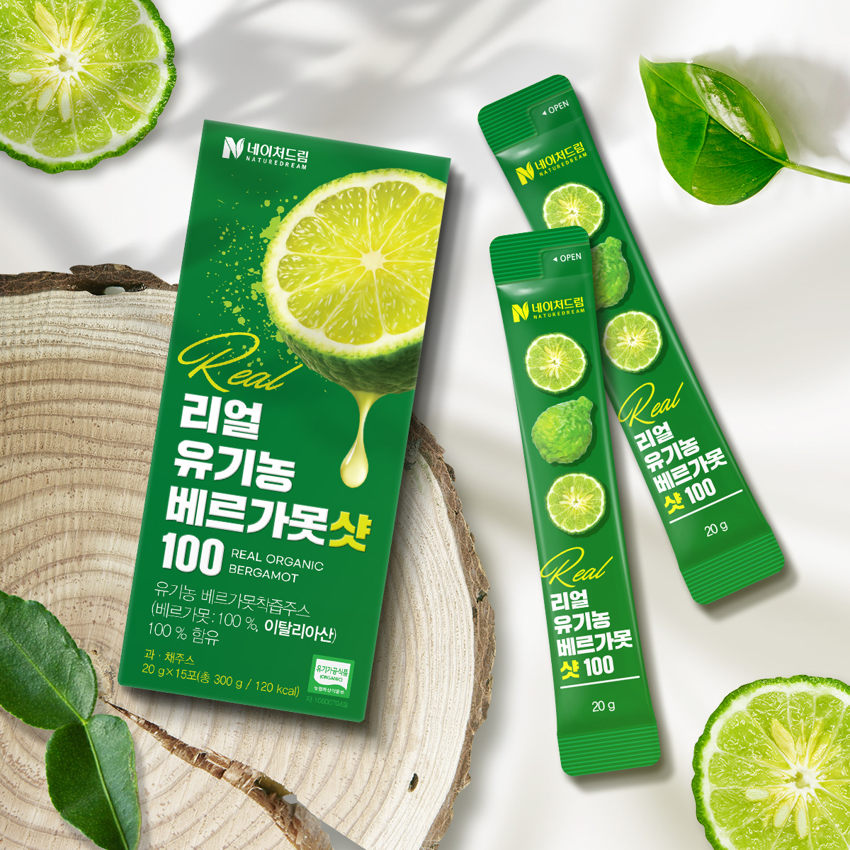 [본품 하나 더+] 유기농 베르가못 샷 15포 x 6 박스 100% NFC 착즙 폴리페놀 액상 즙 스틱 이미지 2