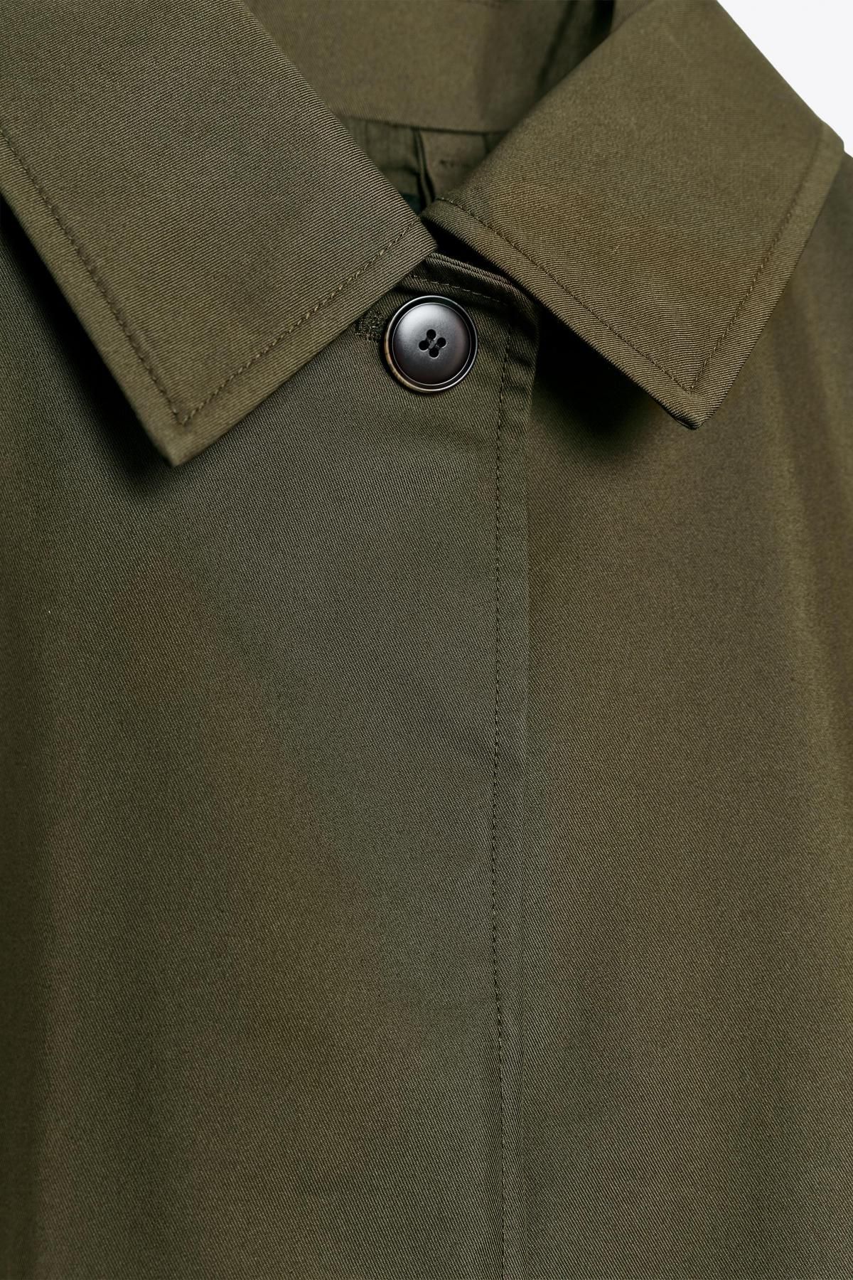 자라 발수 테크니컬 트렌치코트 7522/240 KHAKI - 상세 이미지 3