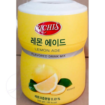 JU 레몬에이드 파우더 550g x6p 홈카페재료 레몬파우더