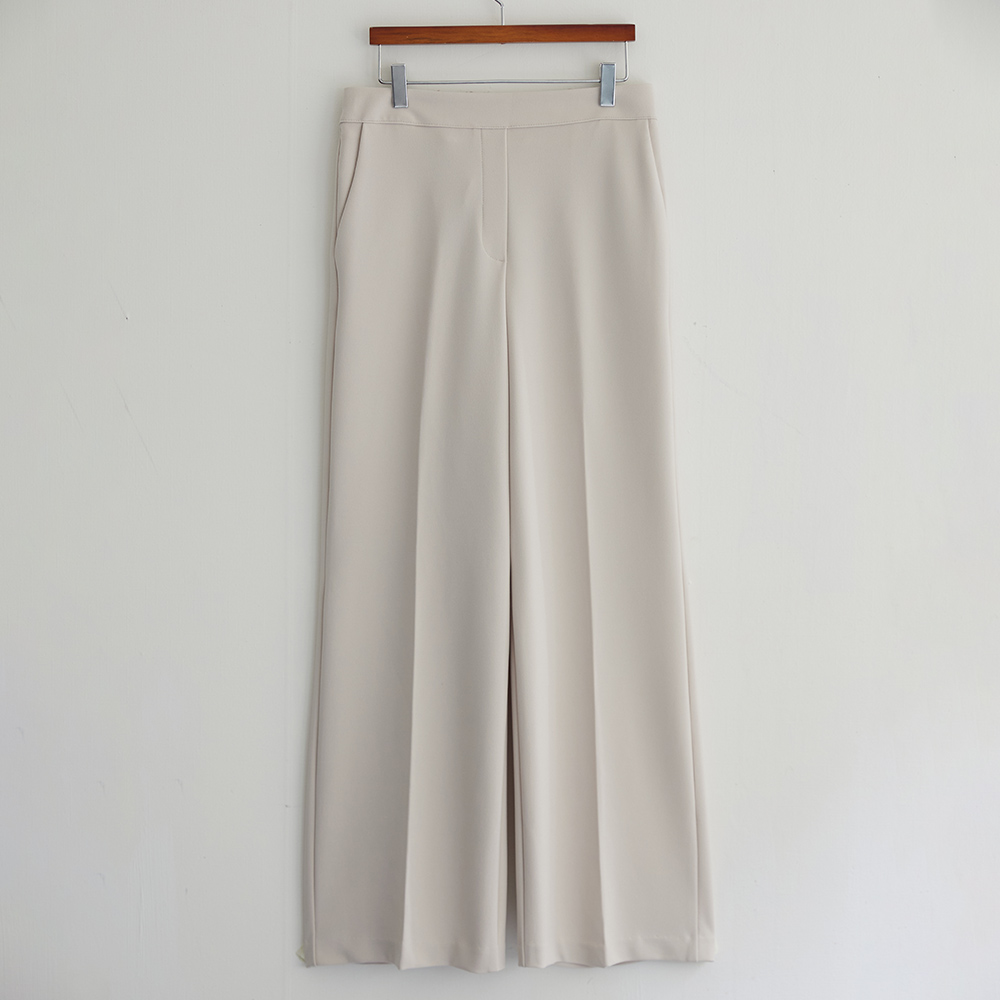 뮤트런 와이드핏 일자 뒷밴딩 간절기 가을 슬랙스 - 상세 이미지 5