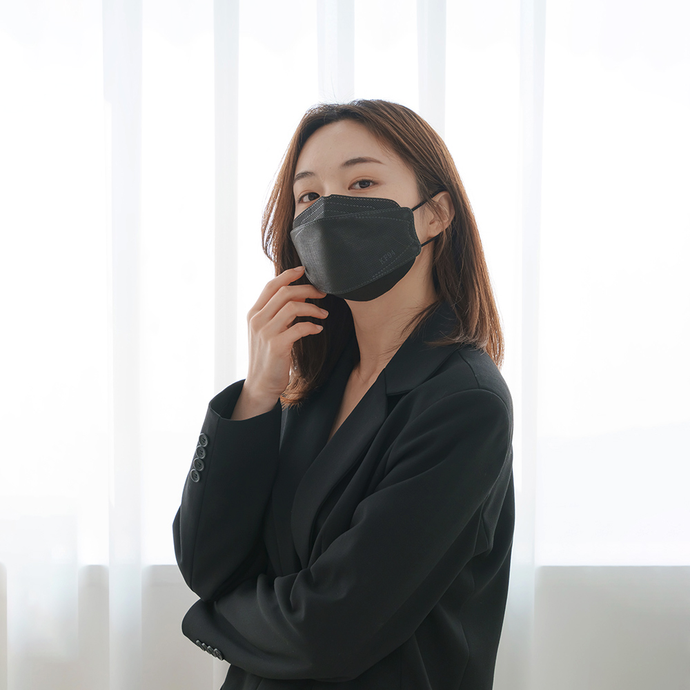 하나필터 KF94 국산 대형 황사 방역 일회용 마스크 100매