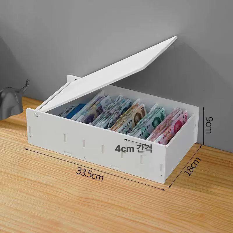 지폐보관함 돈통 현금 카운터 지폐 비상금 서랍 금전함 사무실 미니통 동전함 뚜껑형 - 상품 이미지