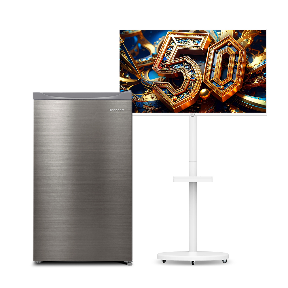 스마트 TV 109cm(43인치) 라이트 QLED+46L 냉장고 원룸 이사 혼수 패키지 더함 CHiQ 전문기사설치 - 상세 이미지 2