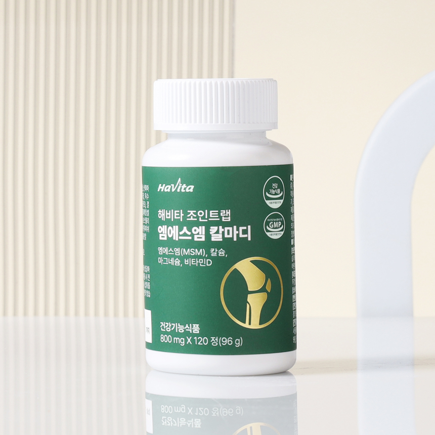 엔씨네이처 해비타 조인트랩 MSM 칼마디 관절 뼈건강 골다공증 영양제 120정, 6개 - 상세 이미지 4