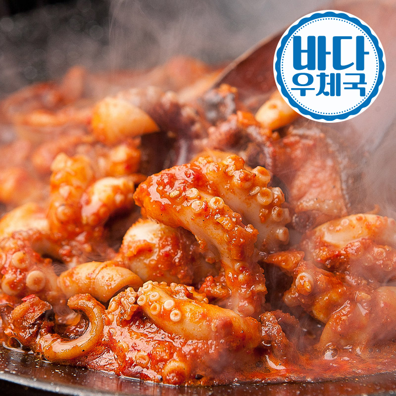 바다우체국 매운쭈꾸미볶음 300g 양념쭈꾸미 밀키트 캠핑음식 술안주 - 상세 이미지 4