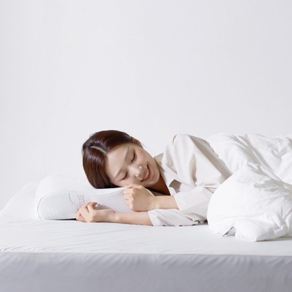 하우스터 천연 라텍스베개 일자목 경추 기능성 꿀잠베개 극소형