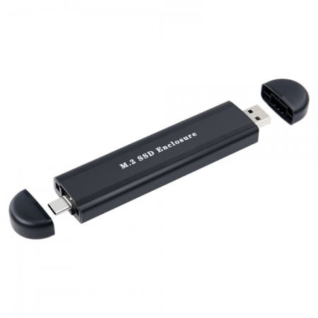 라이트컴 BD823 Coms M.2SSD외장케이스C타입+A타입겸용
