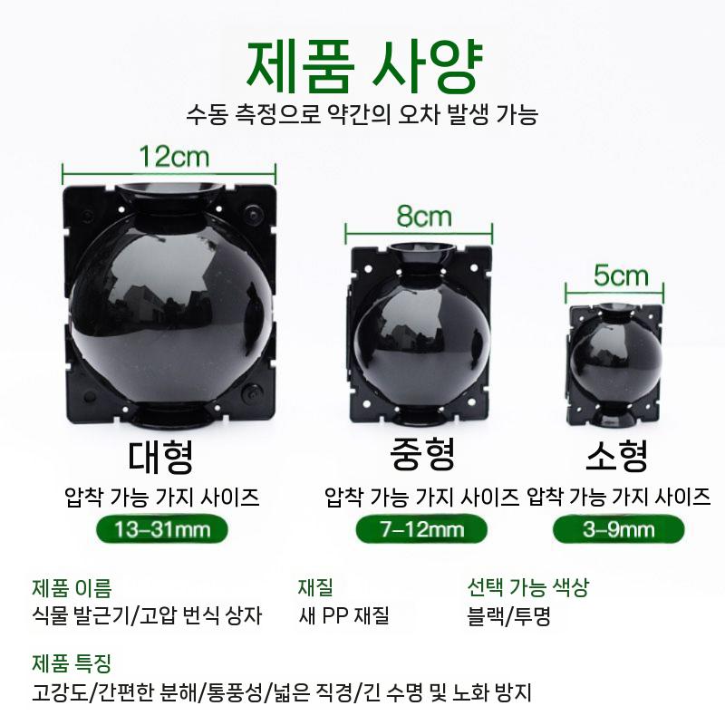 취목볼 루팅볼 식물번식 100개 배양 취목 케이스 투명 받기 중형 투명 트럼펫(1개) - 상세 이미지 3
