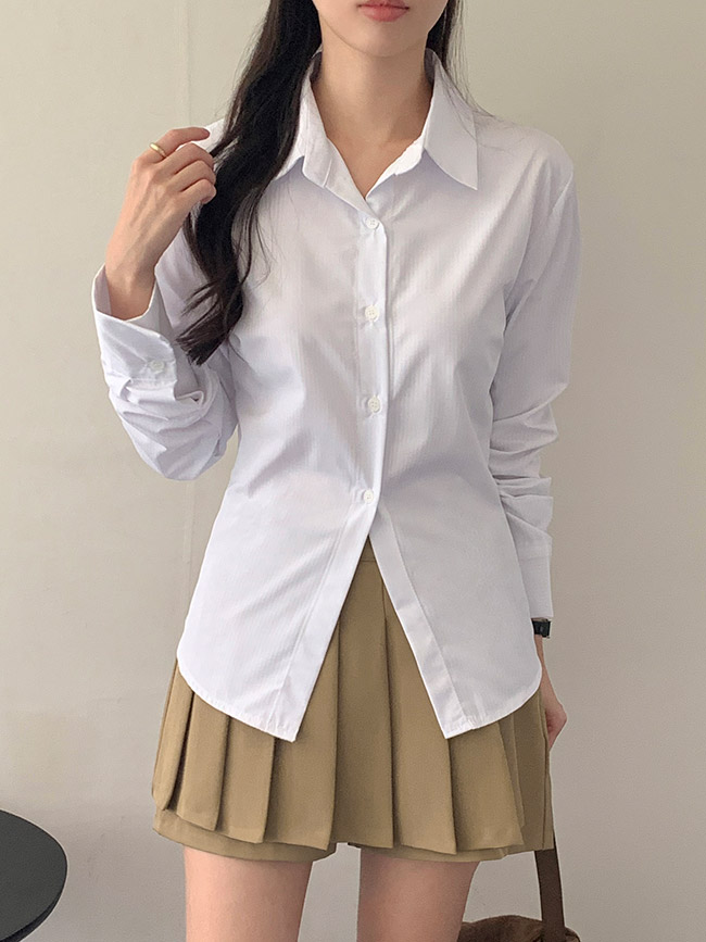 스트라이프 긴팔 셔츠 bs8407 - 상세 이미지 2