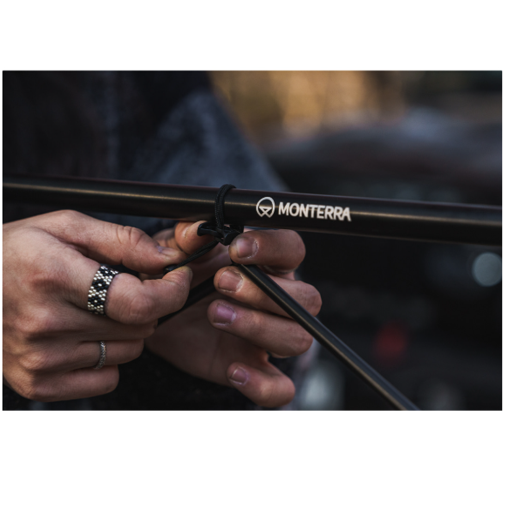 몬테라 옷걸이 휴대용 접이식 캠핑 옷걸이 2P