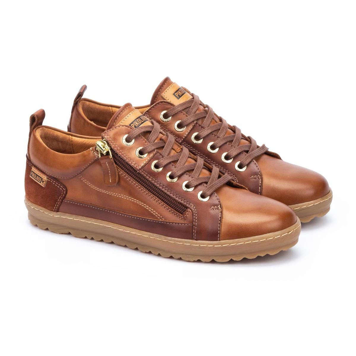 피콜리노스 컴포트 레더 로우탑 스니커즈 Pikolinos Lagos 901-4764C3 BRANDY - 상세 이미지 2