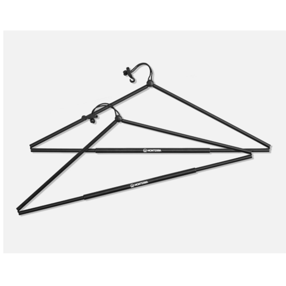 몬테라 옷걸이 휴대용 접이식 캠핑 옷걸이 2P