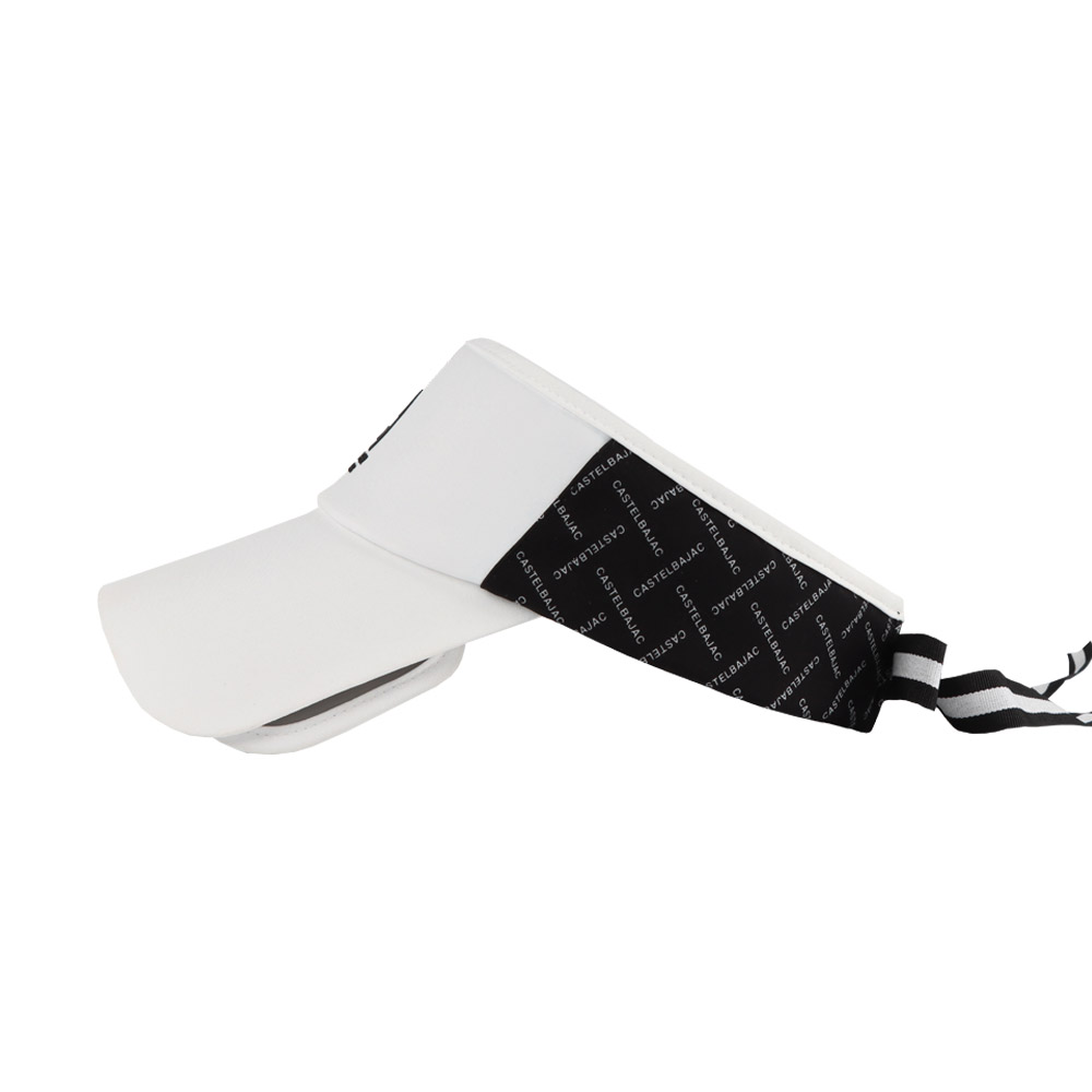 까스텔바작 여성 골프모자 라벨르 리본 바이저 썬캡 BWEW-GC502 화이트 이미지 3