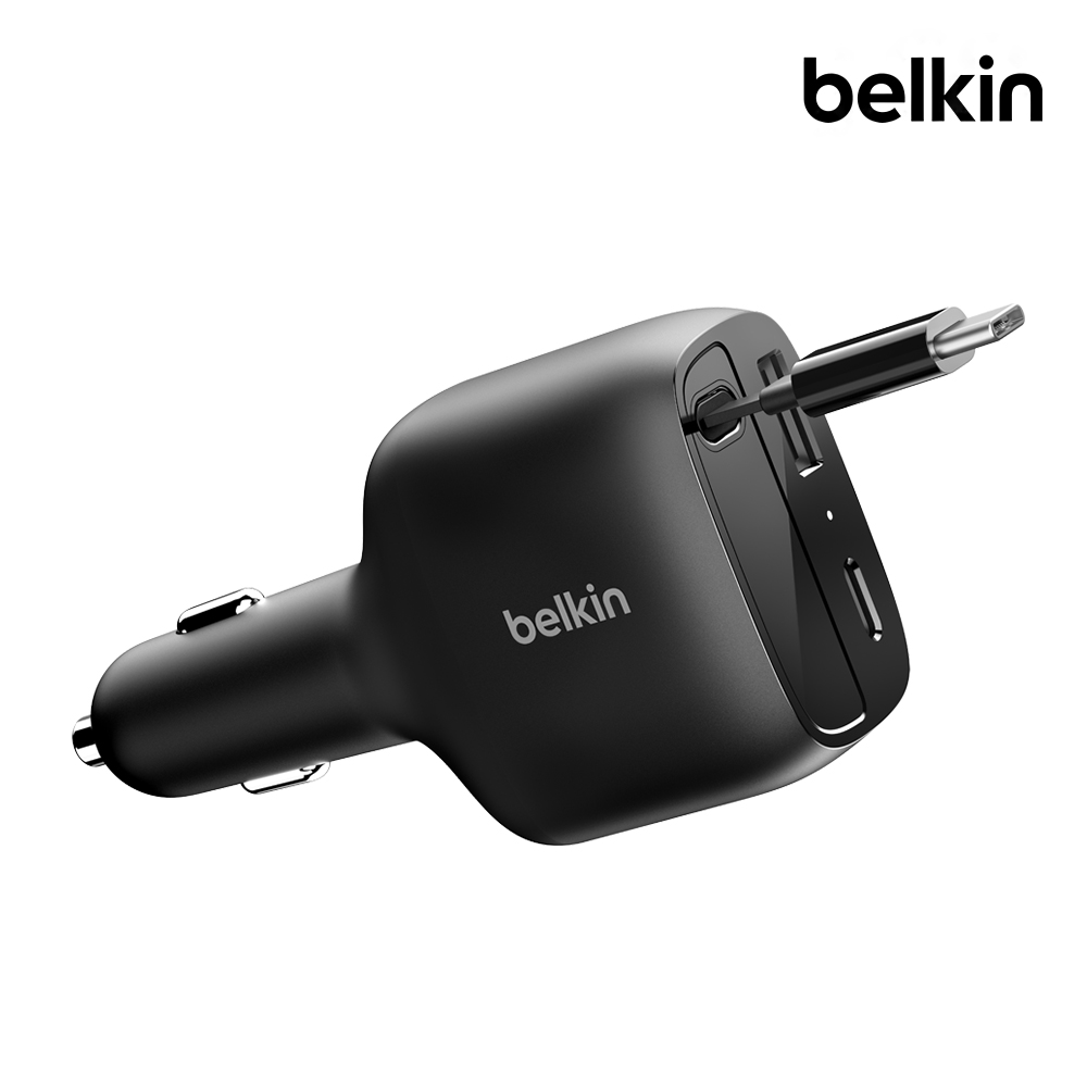 벨킨 75W 오토릴 케이블 내장형 차량용 충전기 CCC001 제품 이미지