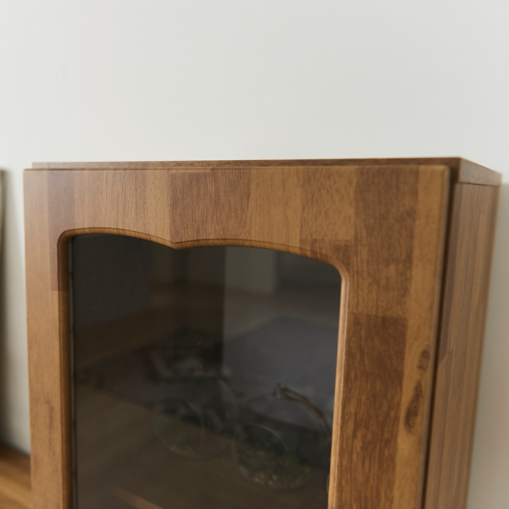 로인 위스키 술 양주 유리 진열장 거실 장식장 400 멀바우