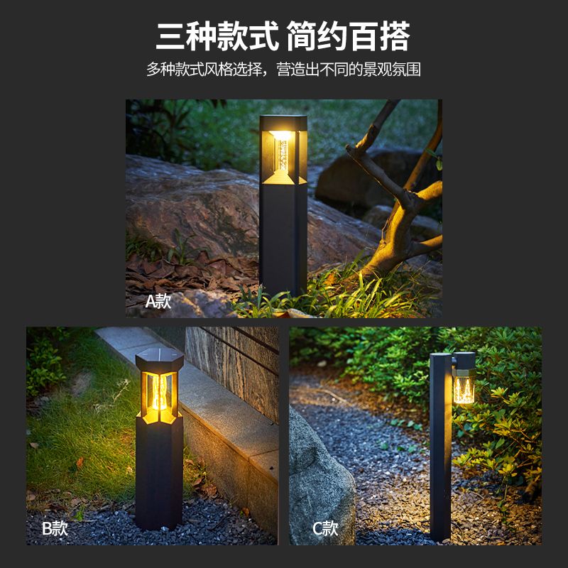 볼라드등 빌라 정원등 펜션 방수 주택 태양광 야외 LED 기둥 전원/9-60cm/따뜻한 빛 - 상세 이미지 5