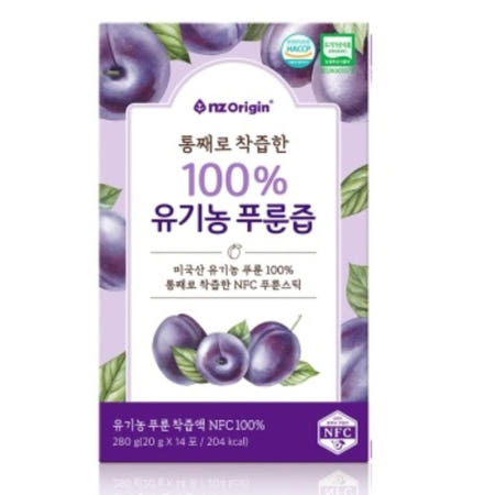 진스샵 유기농 푸룬 즙 액 액기스 쥬스 푸룬 자두 착즙 착즙액 제품 14포 변비주스 프룬