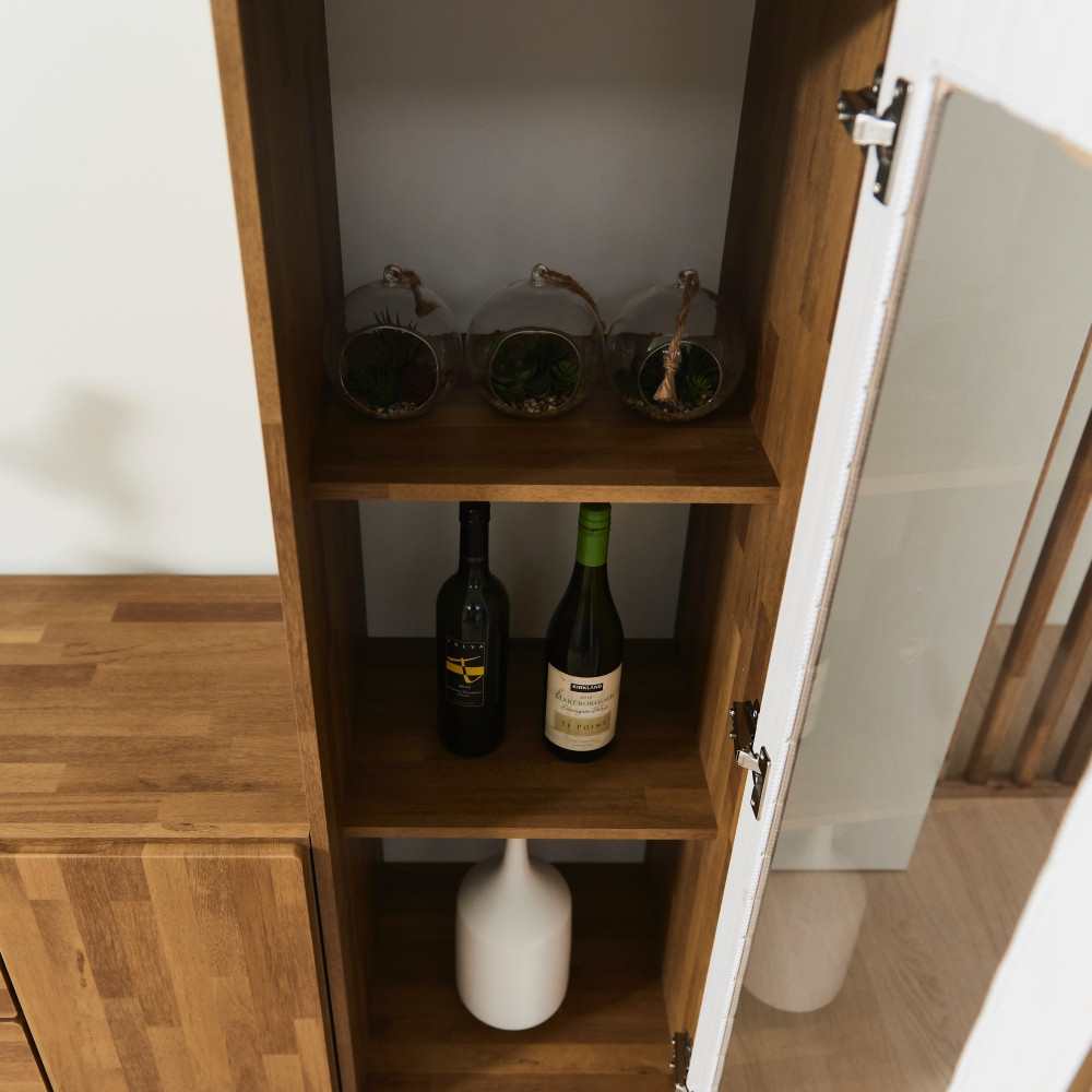 로인 위스키 술 양주 유리 진열장 거실 장식장 400 멀바우