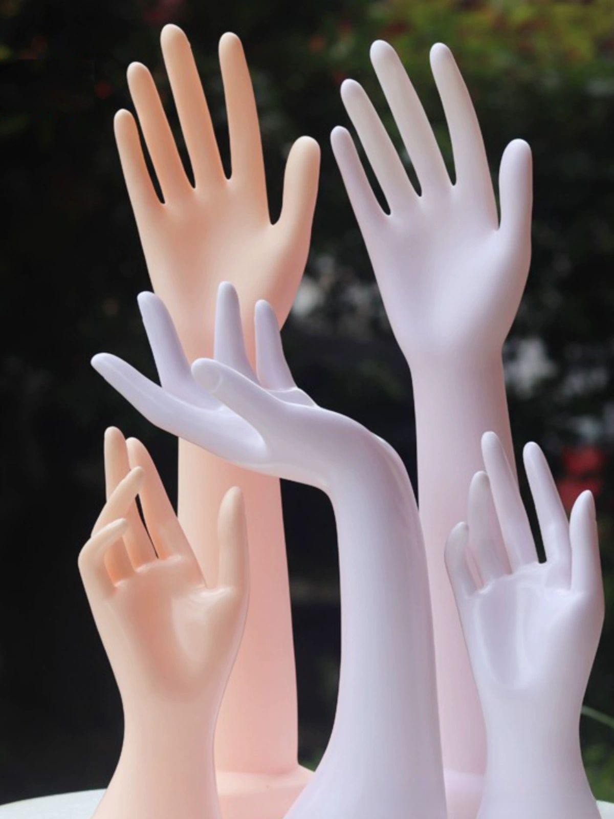 손마네킹 디스플레이용 손모형 매장 가게 고급형 전시용 레드 22cm - 상품 이미지