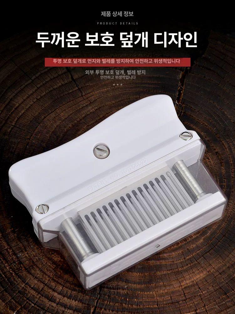 자카드 연육기 고기망치 단근도 돈가스 양념육 미트해머 펀칭기 한우 럭키48 햄스트링 커터 - 상세 이미지 4