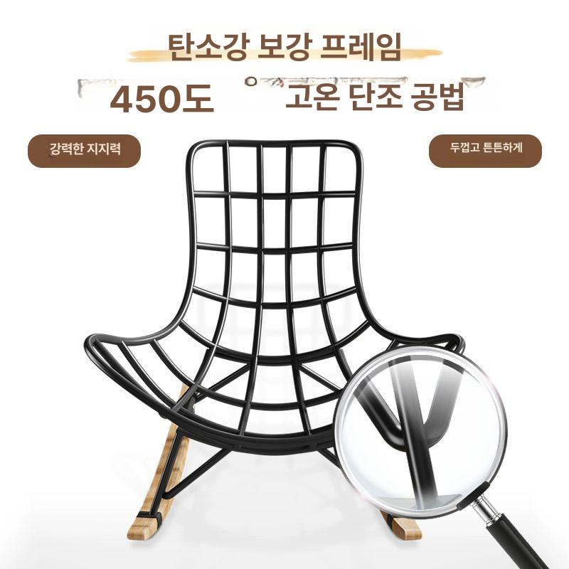인테리어 휴식 리클라이너 누울수있는 안락의자 작업실 침실 릴렉스 거실 업그레이드형 발판 없음 기본오렌지 - 상세 이미지 4