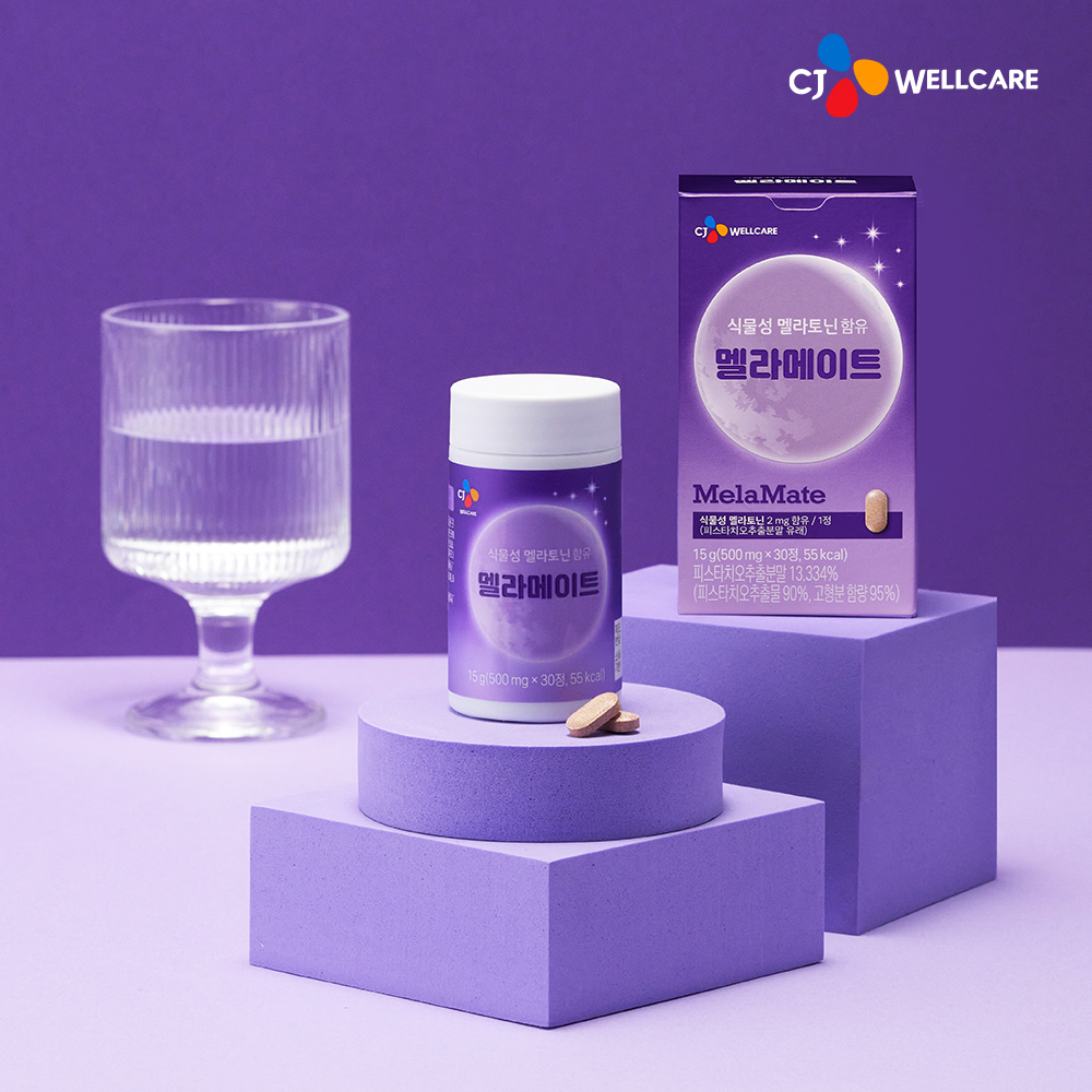CJ 멜라메이트 식물성 멜라토닌 2mg 식물유래 30정, 5개