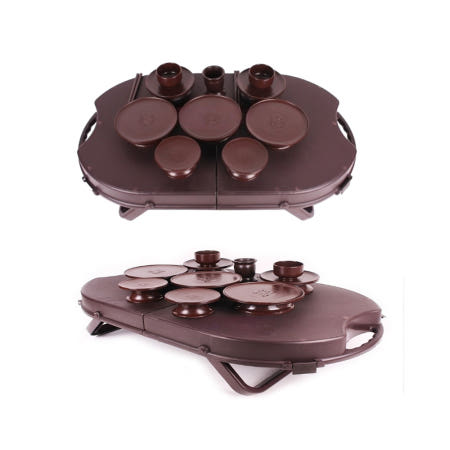 성묘상차림 산소 성묘 갈때 휴대용 간소한 기일 제사 제기 그릇 상 차림 세트 용품 14P