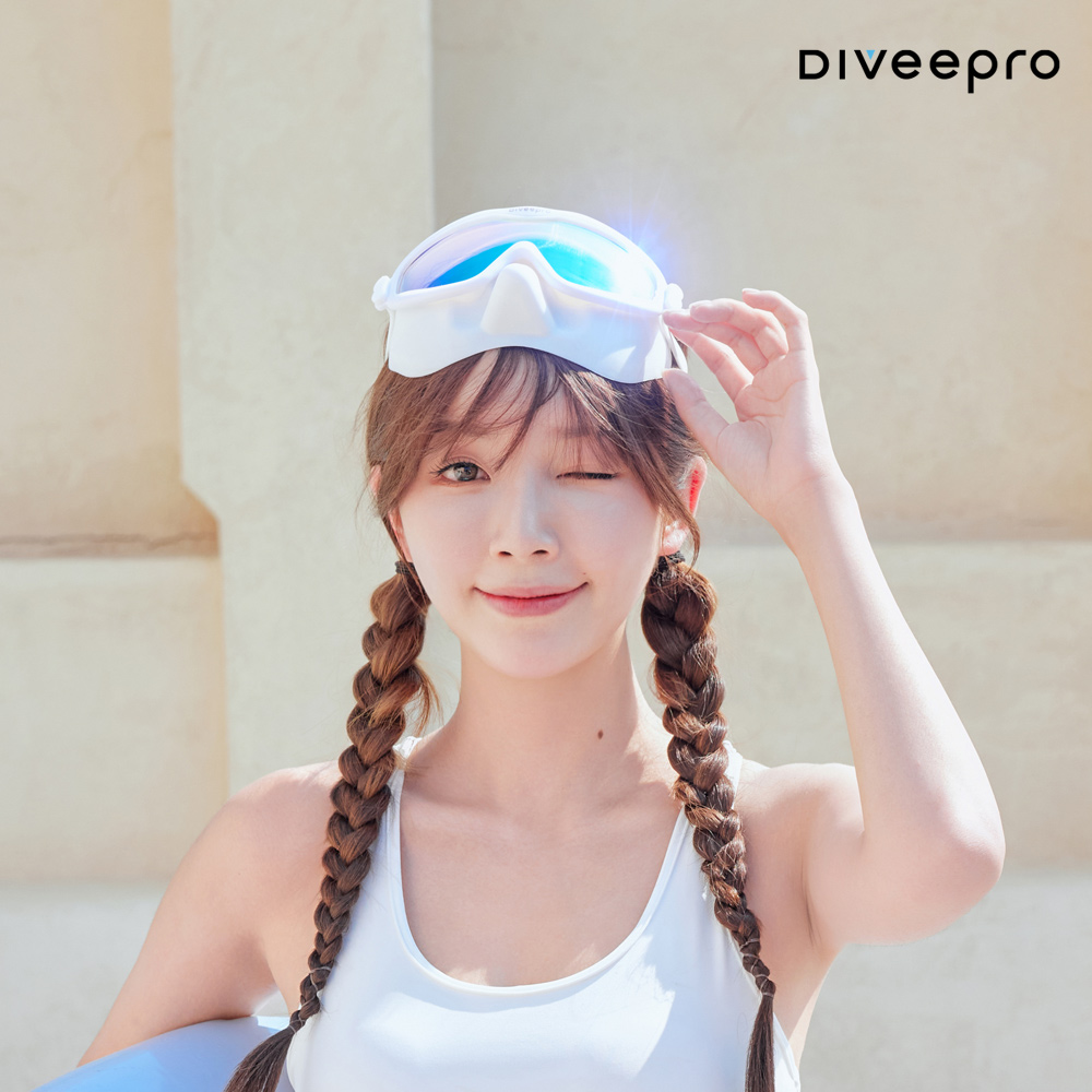 다이비프로 하프커버 수경 스노쿨링 물안경