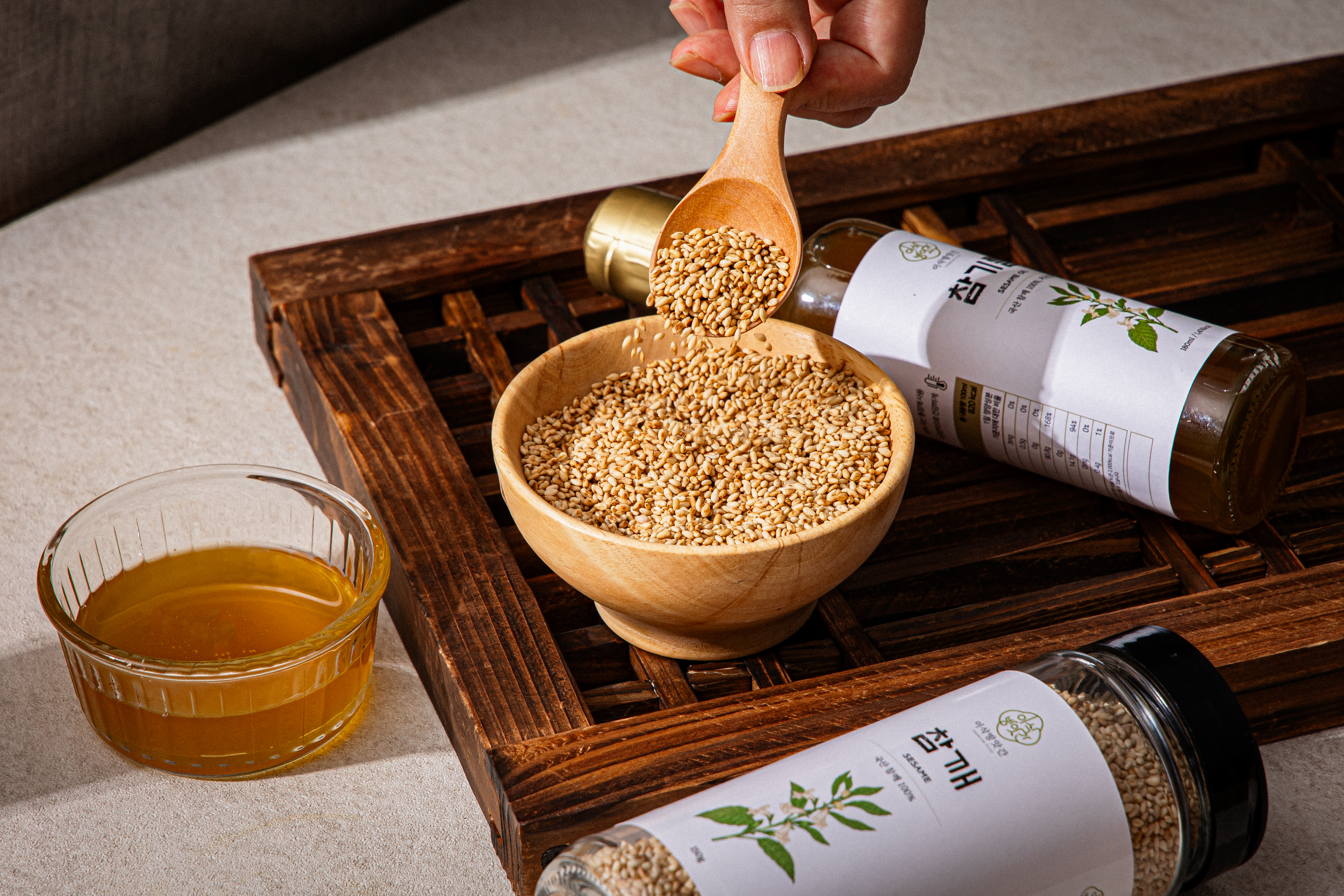 이삭방앗간 당일착유 국산 저온압착 참기름 180ml 선물세트