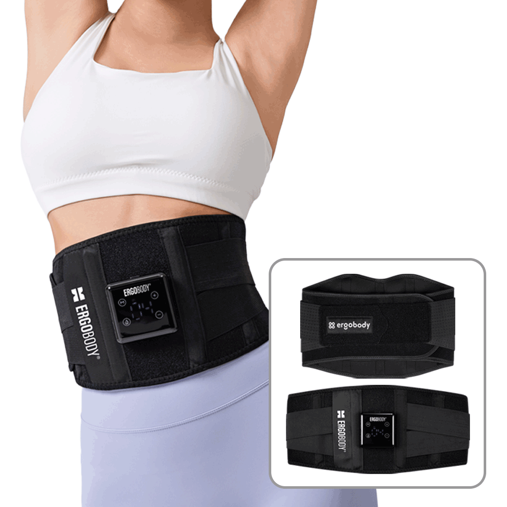 [N단독] 에르고바디 핏유어코어 + 쉐이피 EMS 벨트 허리보호대 산후복대 뱃살 다이어트