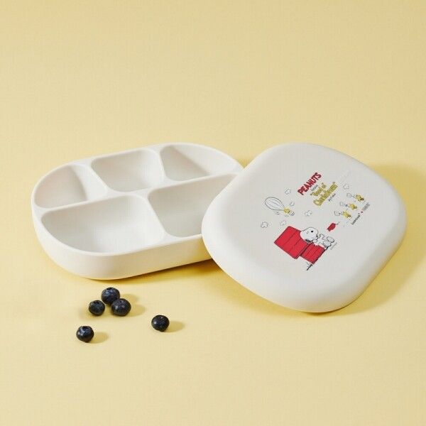 스누피 리틀럽 실리콘 흡착 식판 세트