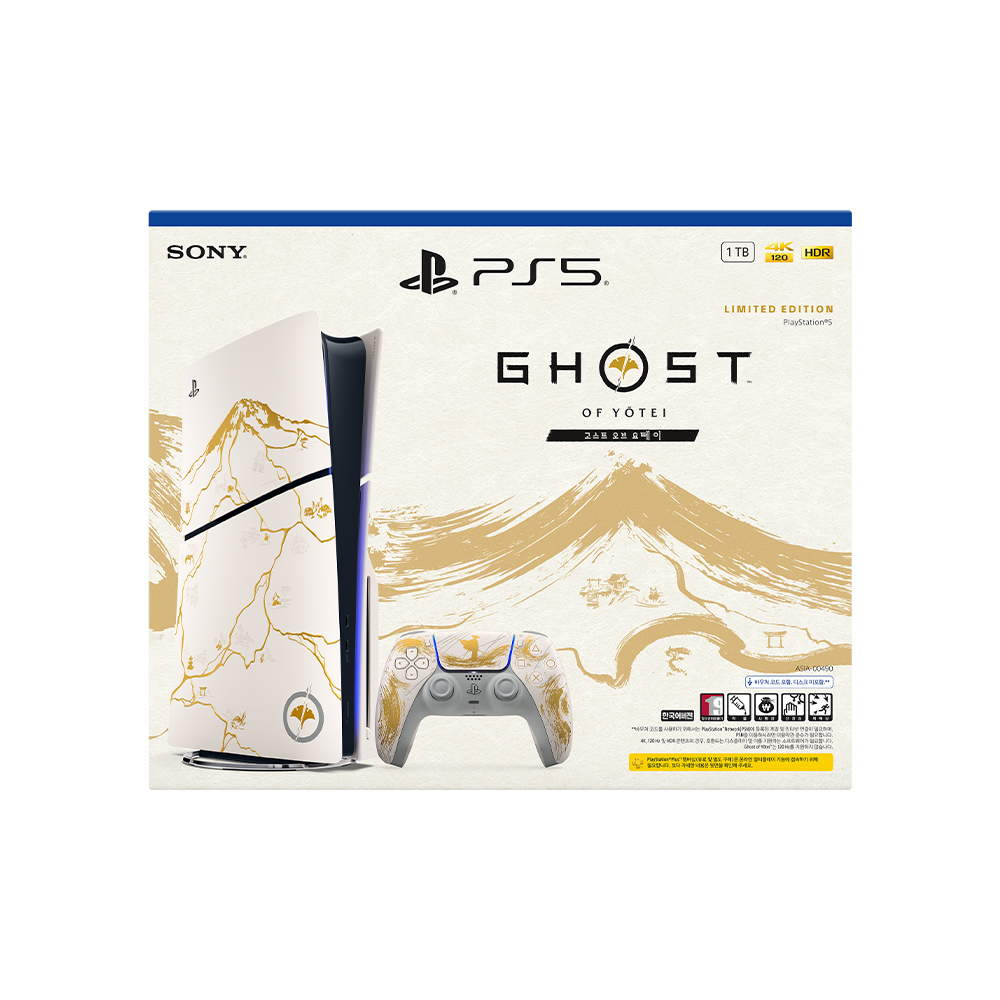 [PS5] 콘솔 - 고스트 오브 요테이 골드 리미티드 에디션 번들 – 요테이 다운로드 버전 포함 대표 이미지