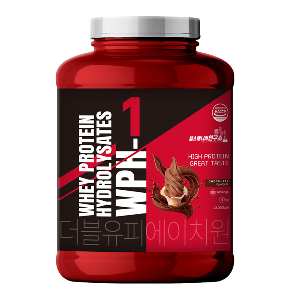 헬스매니아연구소 단백질보충제 WPH-1 3kg 초코맛 대용량90회분