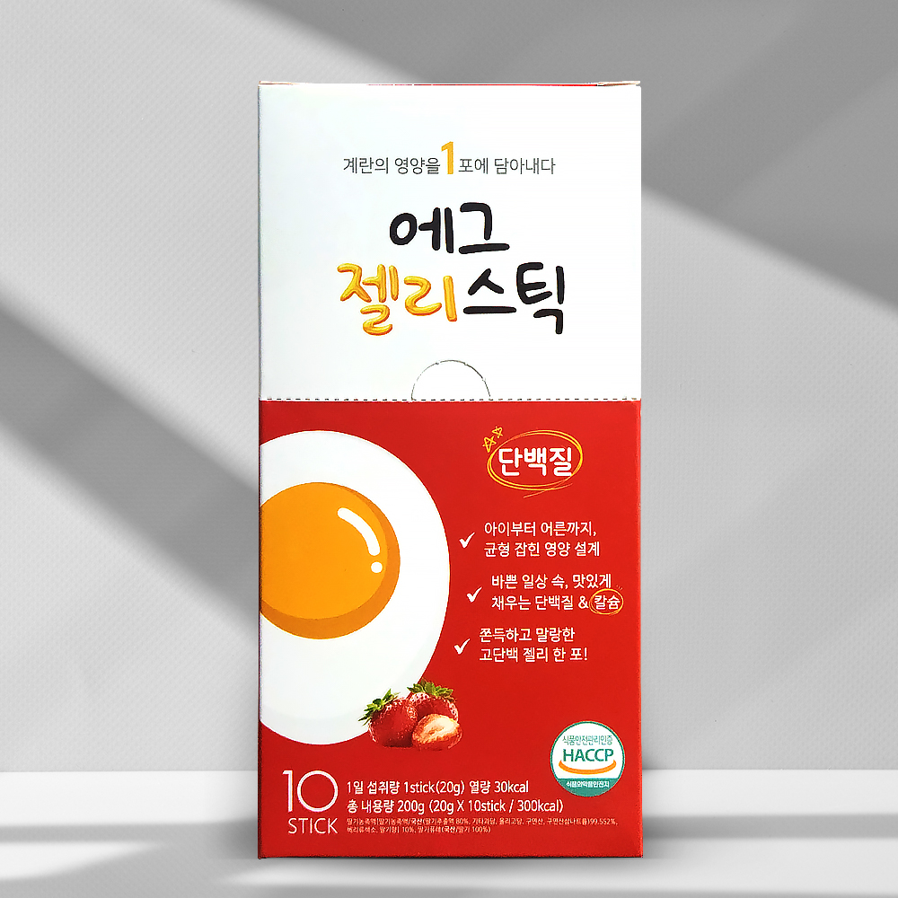단백질보충제 에그젤리스틱 아르기닌 다이어트간식 단백질쉐이크 대체 딸기맛, 200g, 1개 - 상세 이미지 3