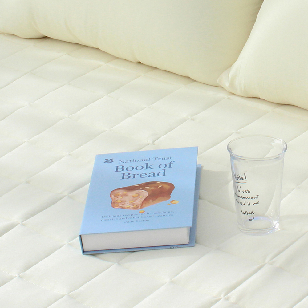 부드러운 아멜리 워싱 고정밴딩 침대패드 레몬에이드, Q(퀸)