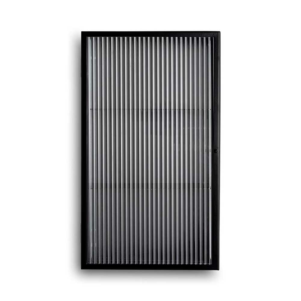 반투명 도어 욕실 상부장 수납 정리 인테리어 가구 블랙(왼쪽 문)35x15x60cm - 상품 이미지