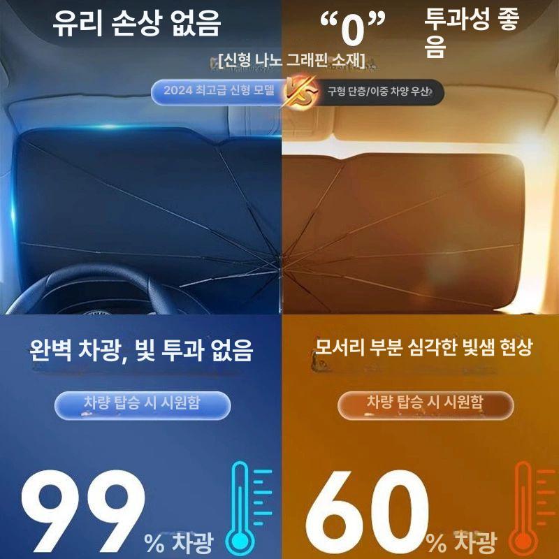 운전석햇빛가리개 차앞유리 자동차차양막 차량용차광막 창문 차량햇빛가리개 차량용햇빛 자동차햇빛 방자외선 강화형 소형 컴팩트 2도어 - 상세 이미지 4