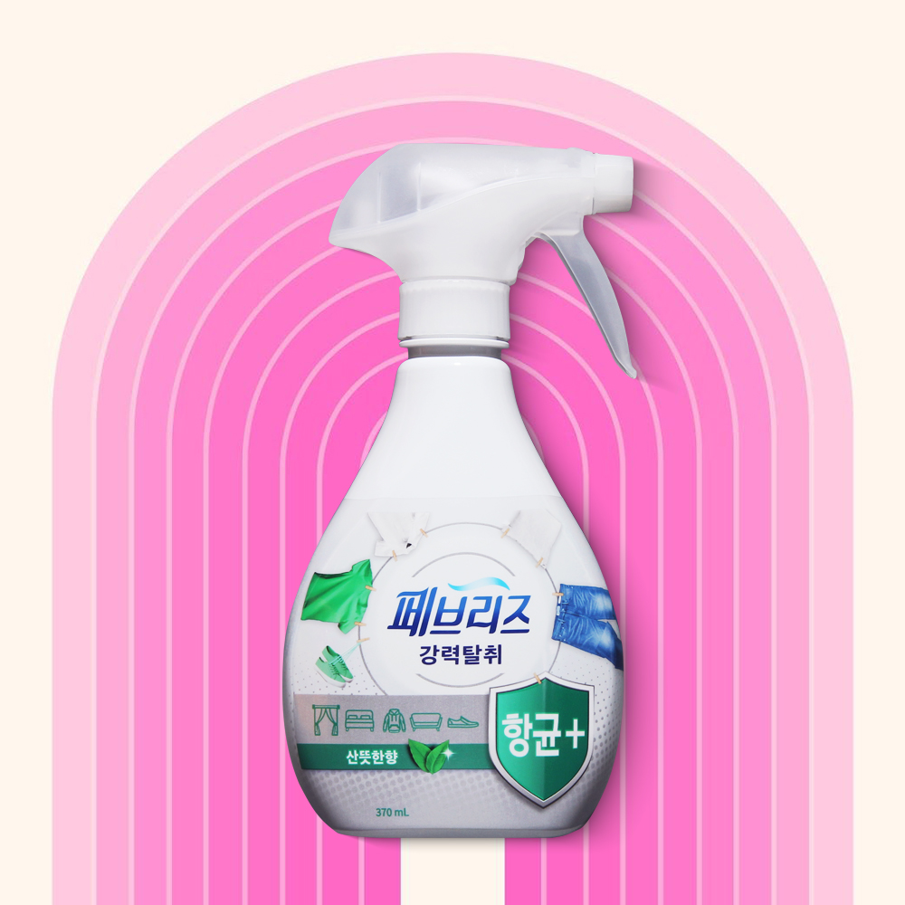 페브리즈 항균플러스 산뜻한향 섬유탈취제 370ml 향균 강력탈취