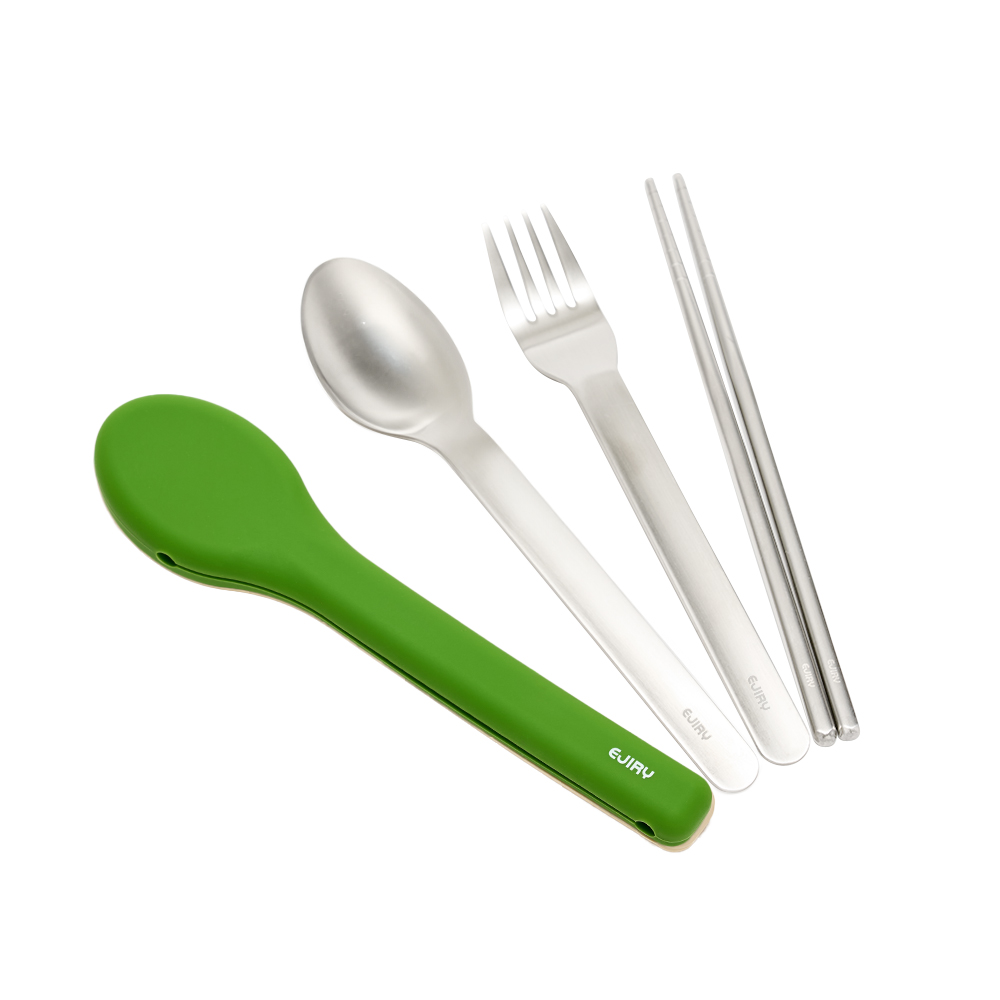 에지리 젤리빈 스테인리스 무소음 수저세트 (포크 스푼 젓가락)
