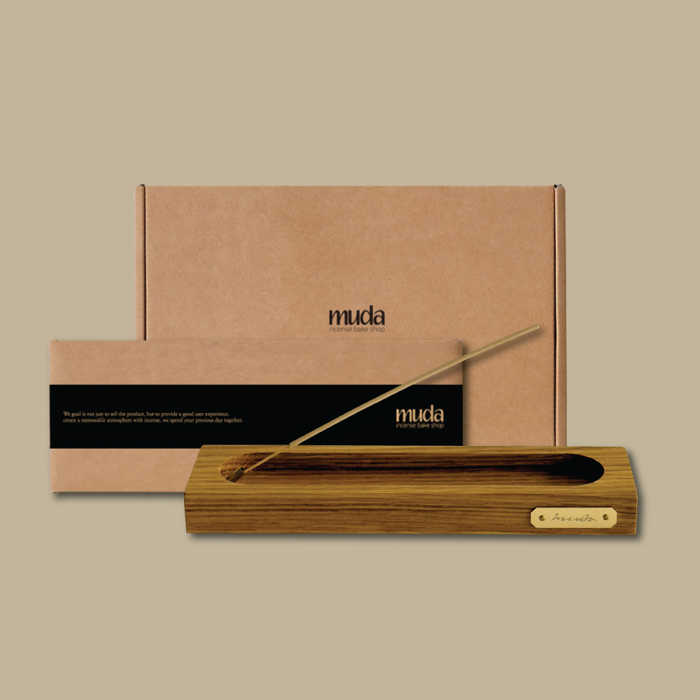 무다(MUDA) 원목 인센스 스틱 홀더 브릭스 디스커버리 선물 세트