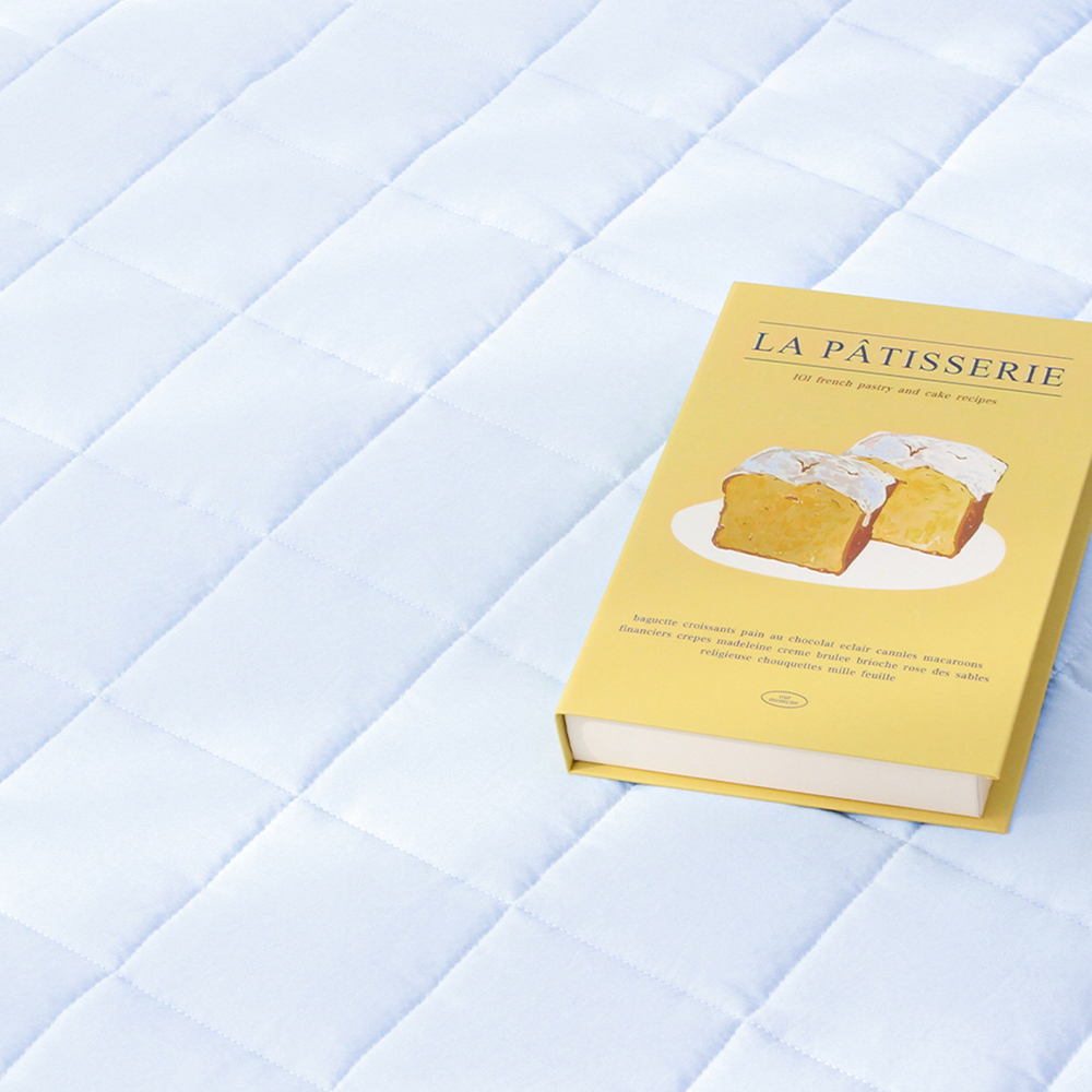 부드러운 아멜리 워싱 고정밴딩 침대패드 캐시미어 블루, DK(더블킹)