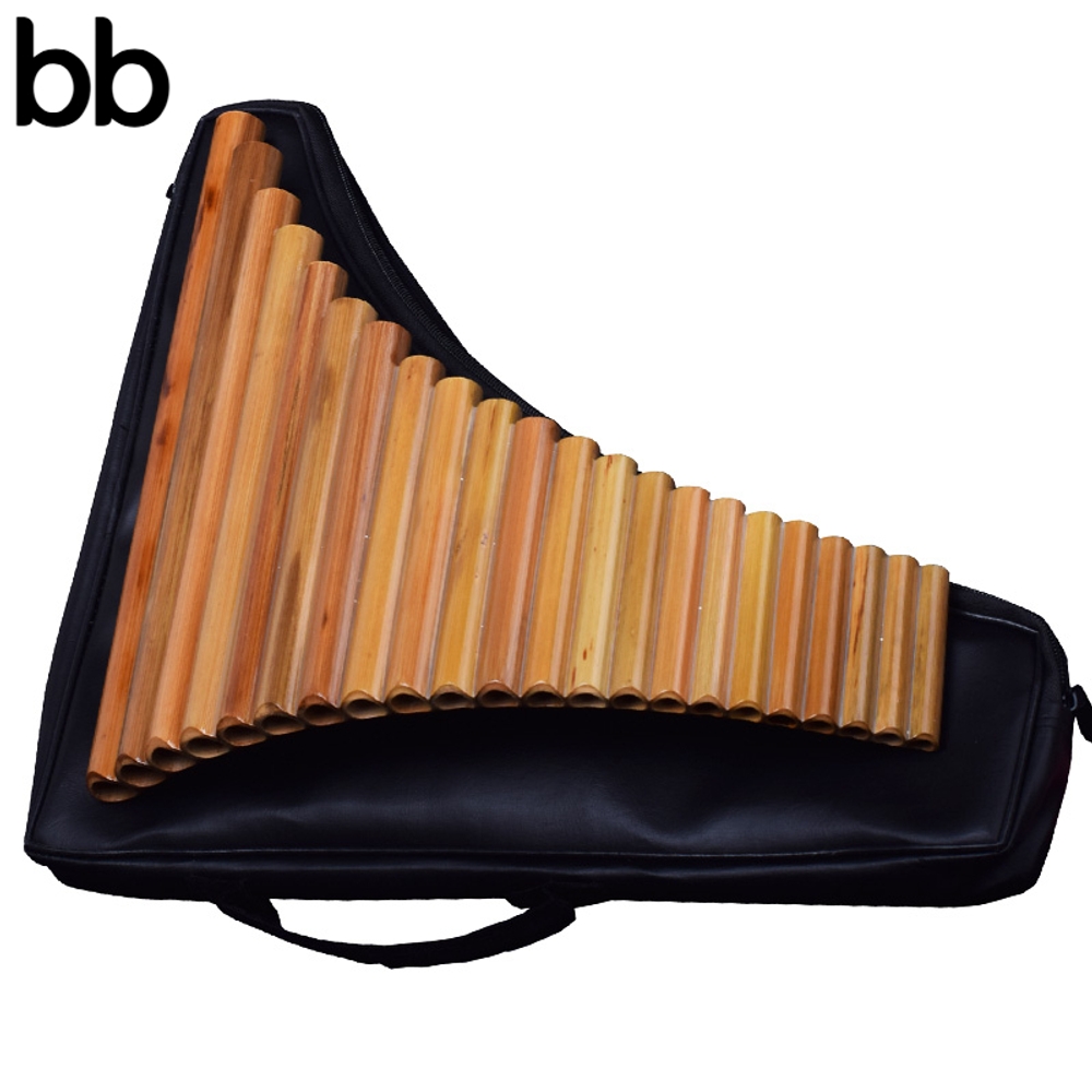 팬플릇 팬플룻 22홀 22관 대나무 베이스 파이프 초보자용 인디언 취미 관악기 G키 - 상세 이미지 4