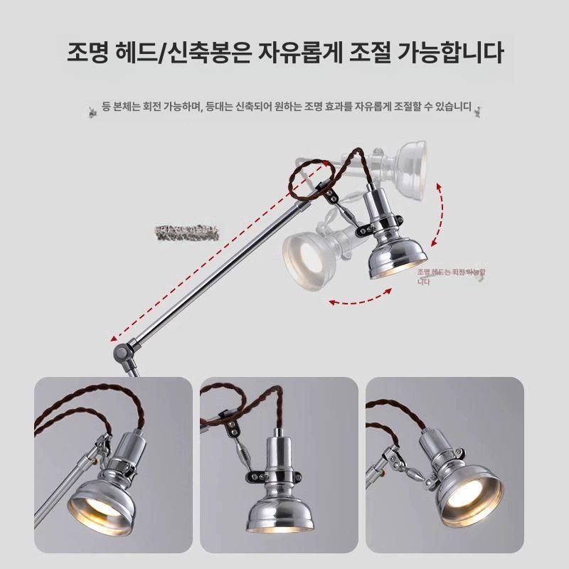톨로메오 테이블 램프 침실 책상 관절 단스탠드 사무실 집게조명 아르떼미떼 풀 스펙트럼 실버 소형 따뜻한 빛 - 상세 이미지 4